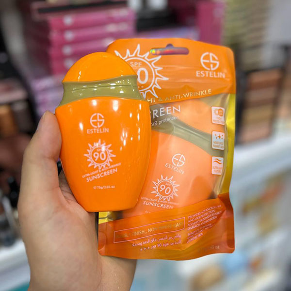 کرم ضدآفتاب بدون رنگ انواع پوست استلین spf90